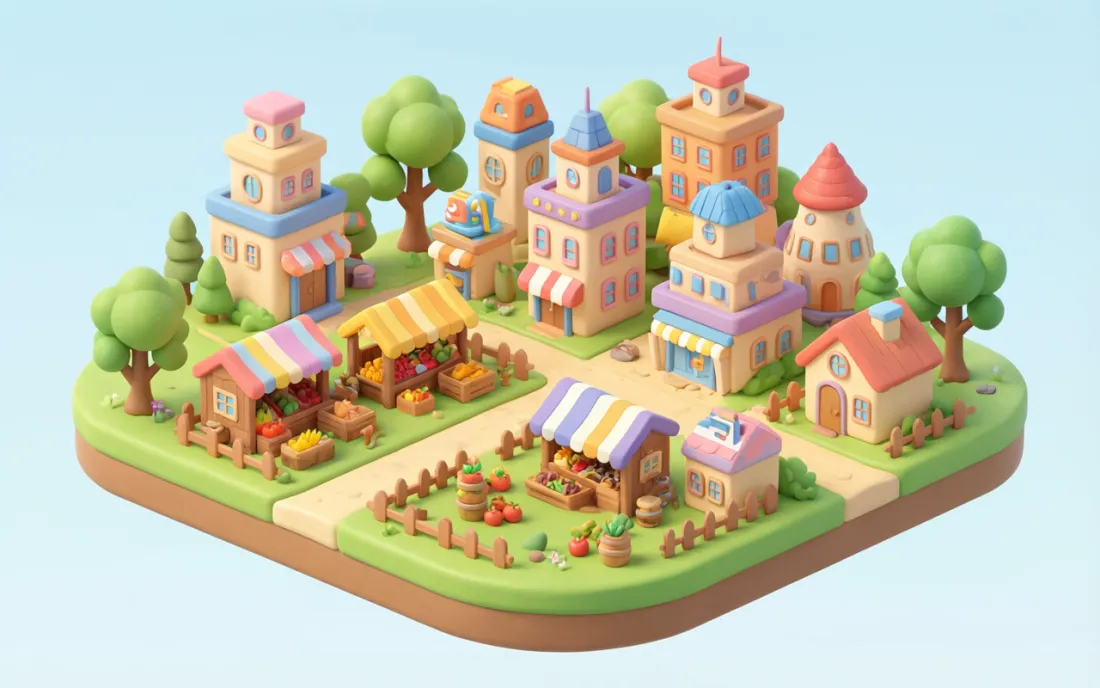 Tinytown: 3D · Illustration
